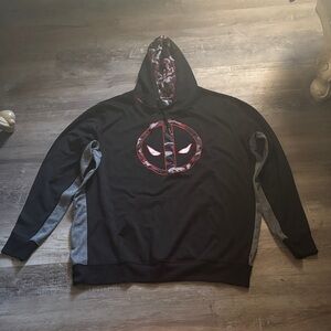 Marvel Black and Gray Deadpool Hoodie